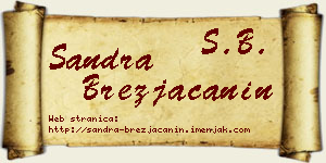 Sandra Brezjačanin vizit kartica